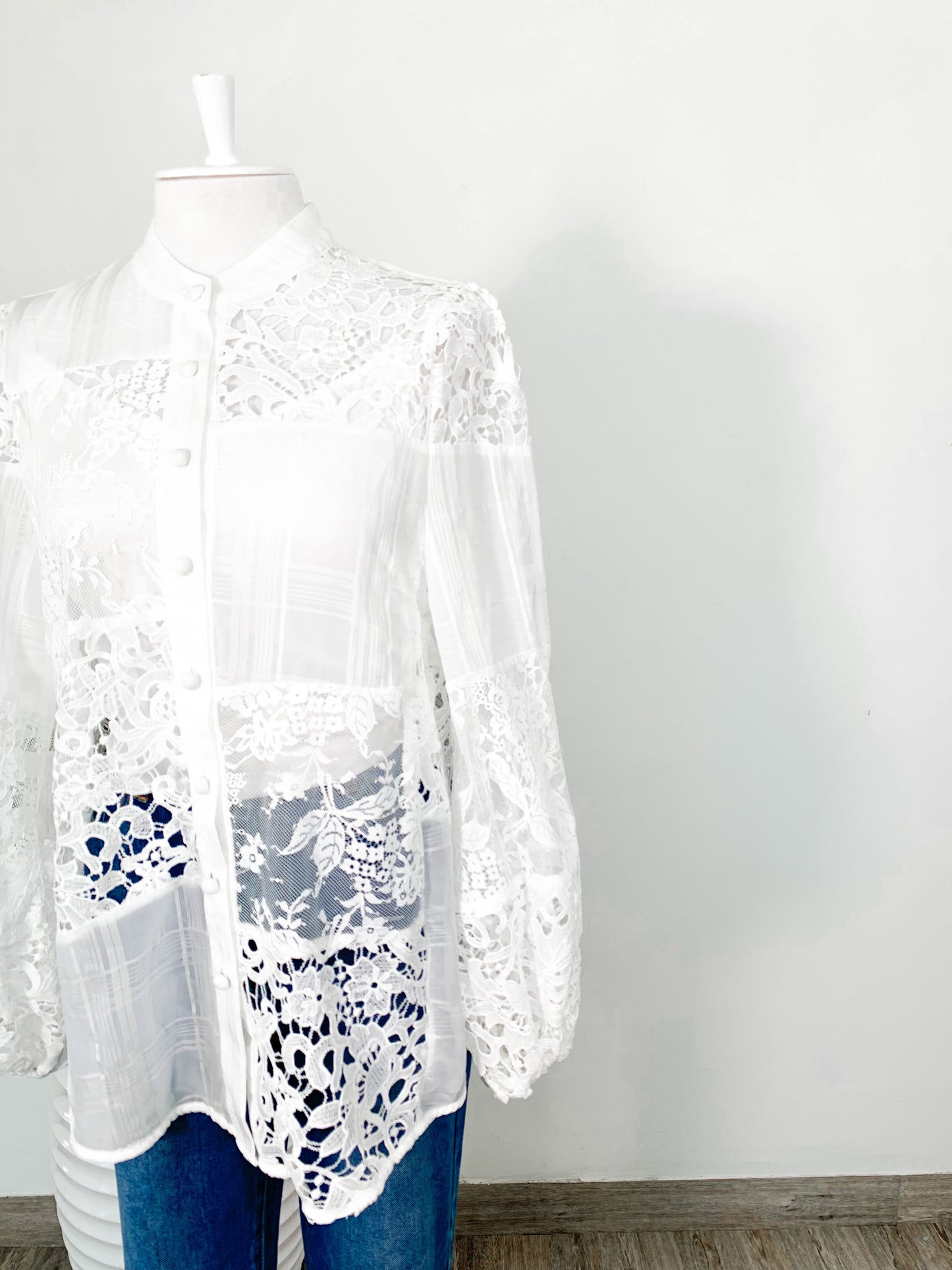 Camisa Blanca Encaje