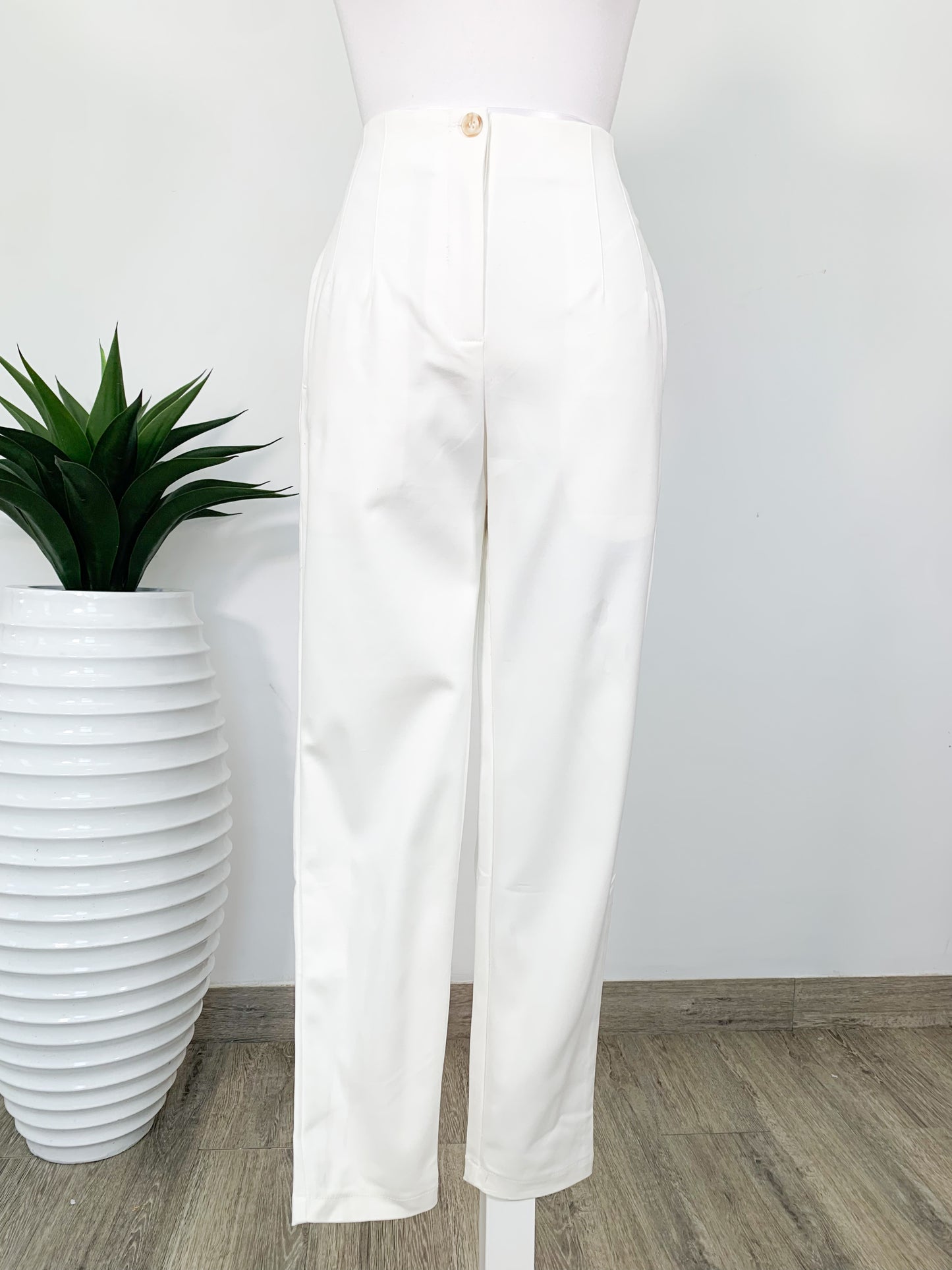 Pantalón Blanco Pinzas