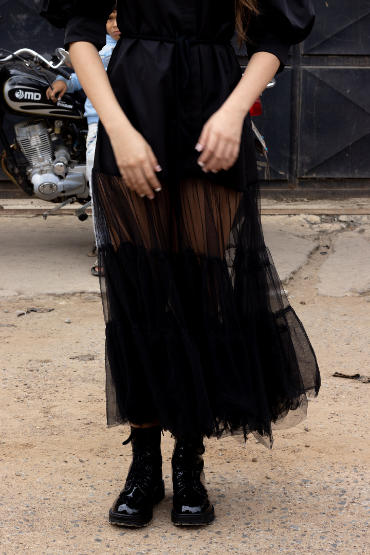 Vestido Negro Tulle