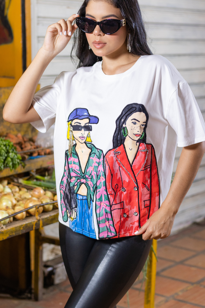 Franela Estampada de Chicas