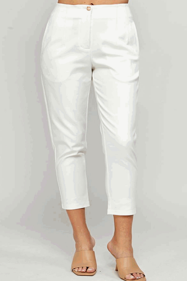 Pantalón Blanco Pinzas
