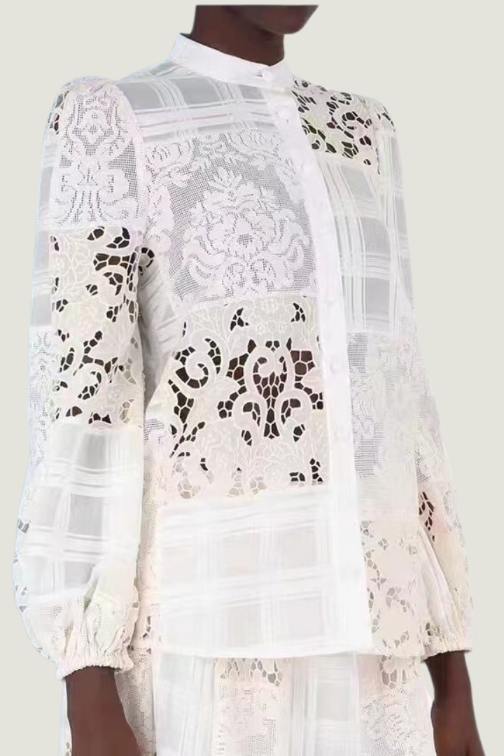 Camisa Blanca Encaje
