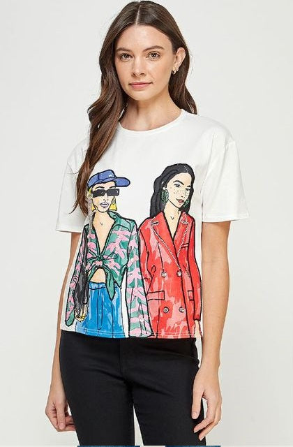 Franela Estampada de Chicas